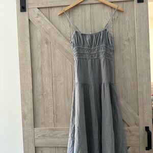 We wore what Gray Spaghetti Strap Dress